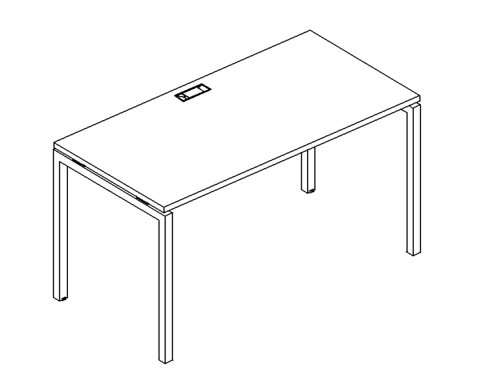 Стол письменный на металлокаркасе DUE 180x70x75 A4.PRO