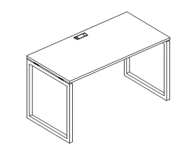 Стол письменный на металлокаркасе QUATTRO 100x80x75 A4.PRO images