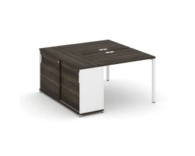 Рабочая станция с опорным шкафом-купе CN.DRS-233 W 1400x1480x750 Концепт / Concept images