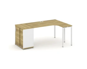Стол эргономичный с опорным шкафом-купе CN.SA-217(R) W 1800x1180x750 Концепт / Concept images