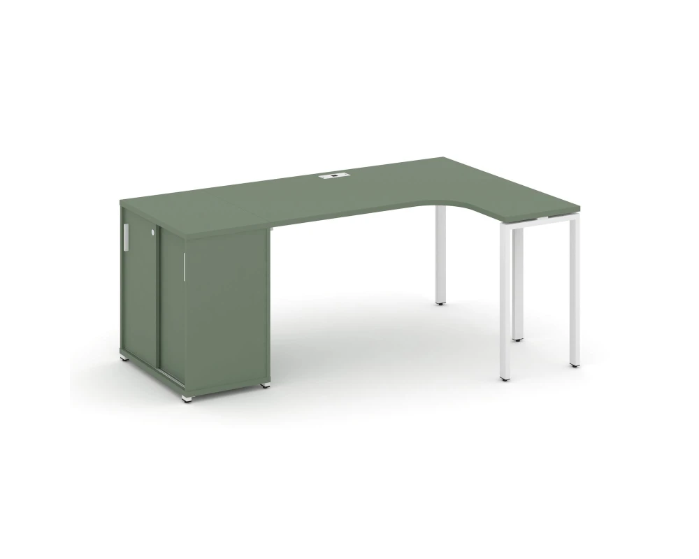 Стол эргономичный с опорным шкафом-купе CN.SA-217(R) W 1800x1180x750 Концепт / Concept
