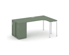 Стол эргономичный с опорным шкафом-купе CN.SA-217(R) W 1800x1180x750 Концепт / Concept images