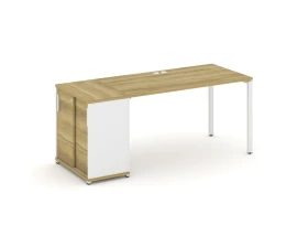 Стол рабочий с опорным шкафом-купе CN.SP-235 W 1800x720x750 Концепт / Concept images