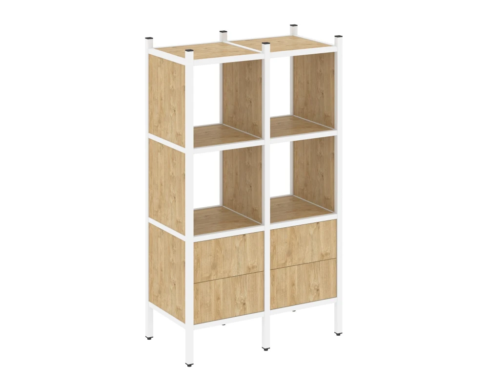 Прямой стеллаж L-03 862x446x1458 Лофт / Loft