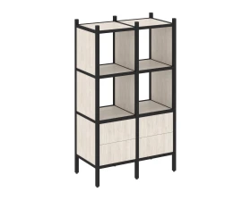 Прямой стеллаж L-03 862x446x1458 Лофт / Loft images