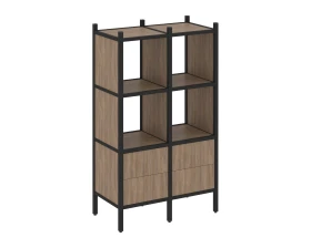 Прямой стеллаж L-03 862x446x1458 Лофт / Loft images