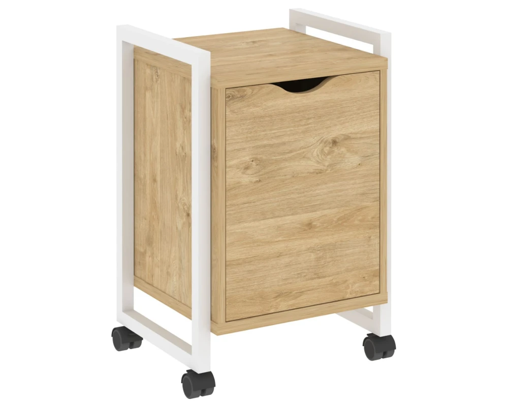 Тумба на колесных опорах с распашным фасадом 500х460х767 Лофт / Loft