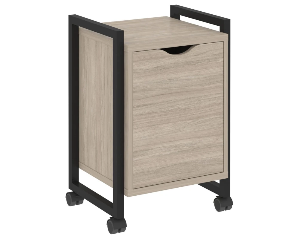 Тумба на колесных опорах с распашным фасадом 500х460х767 Лофт / Loft