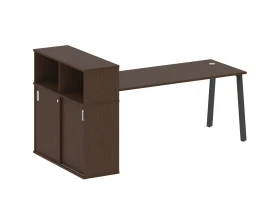 Стол письменный на А-образном м/к с опорным шкафом-купе 221x112x109,8 Метал Систем / Metal System images