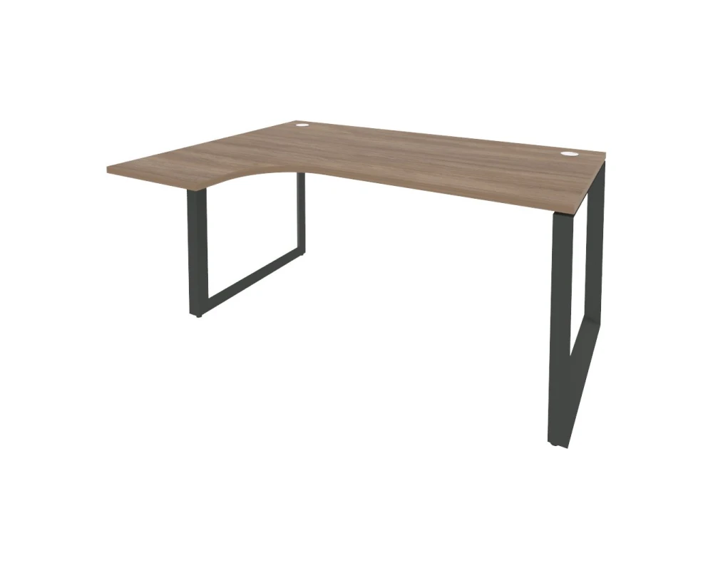 Стол эргономичный левый на О-образном м/к 1580x1180x750 (800/460) Оникс / Onix