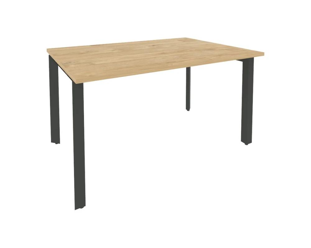 Стол переговорный (1 столешница) на П-образном м/к 1380x980x750 Оникс / Onix