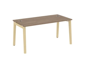 Стол рабочий руководителя, опоры - массив дерева 158x80x75 Оникс Вуд Директ / Onix Wood Direct images