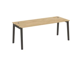 Стол рабочий руководителя, опоры - массив дерева 198x80x75 Оникс Вуд Директ / Onix Wood Direct images