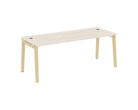 Стол рабочий руководителя, опоры - массив дерева 198x80x75 Оникс Вуд Директ / Onix Wood Direct images