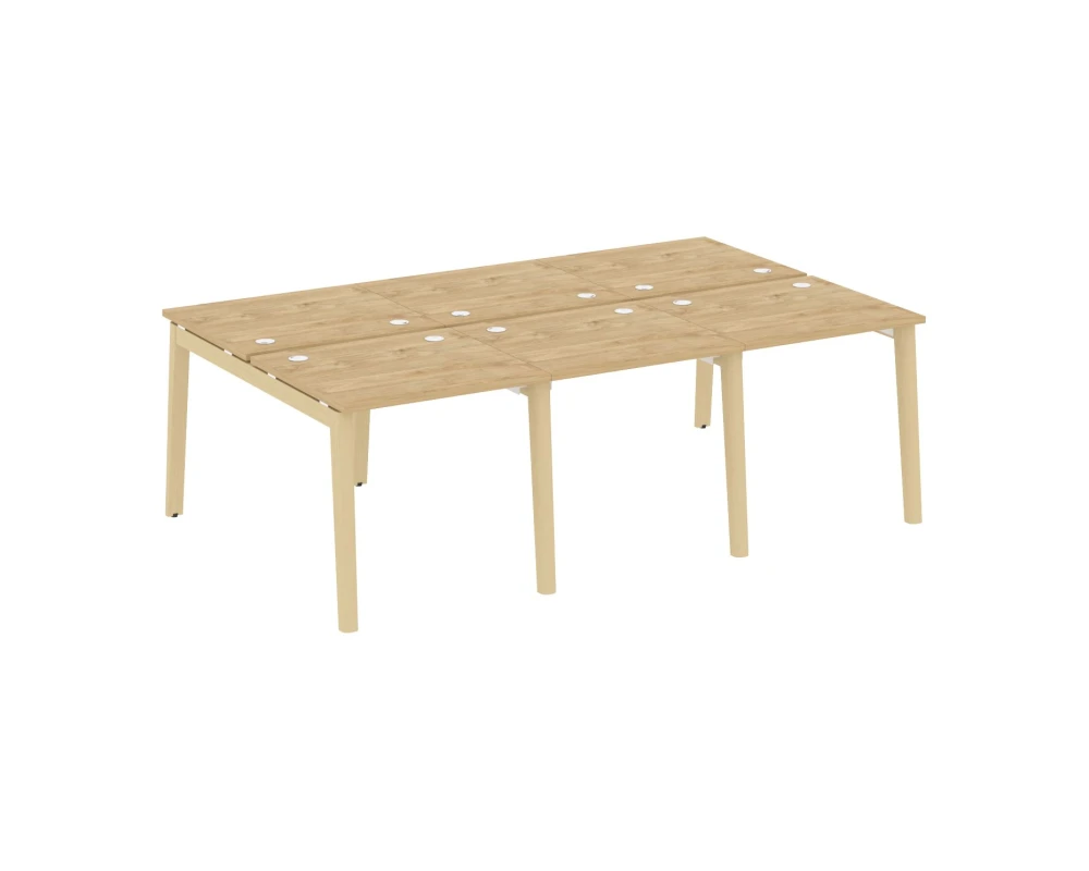 Рабочая станция, опоры - массив дерева 234x147,5x75 Оникс Вуд / Onix Wood
