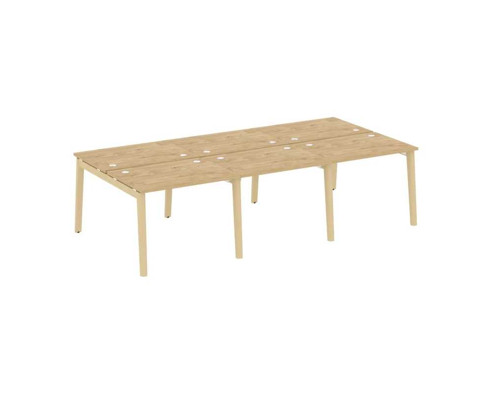 Рабочая станция, опоры - массив дерева 294x147,5x75 Оникс Вуд / Onix Wood