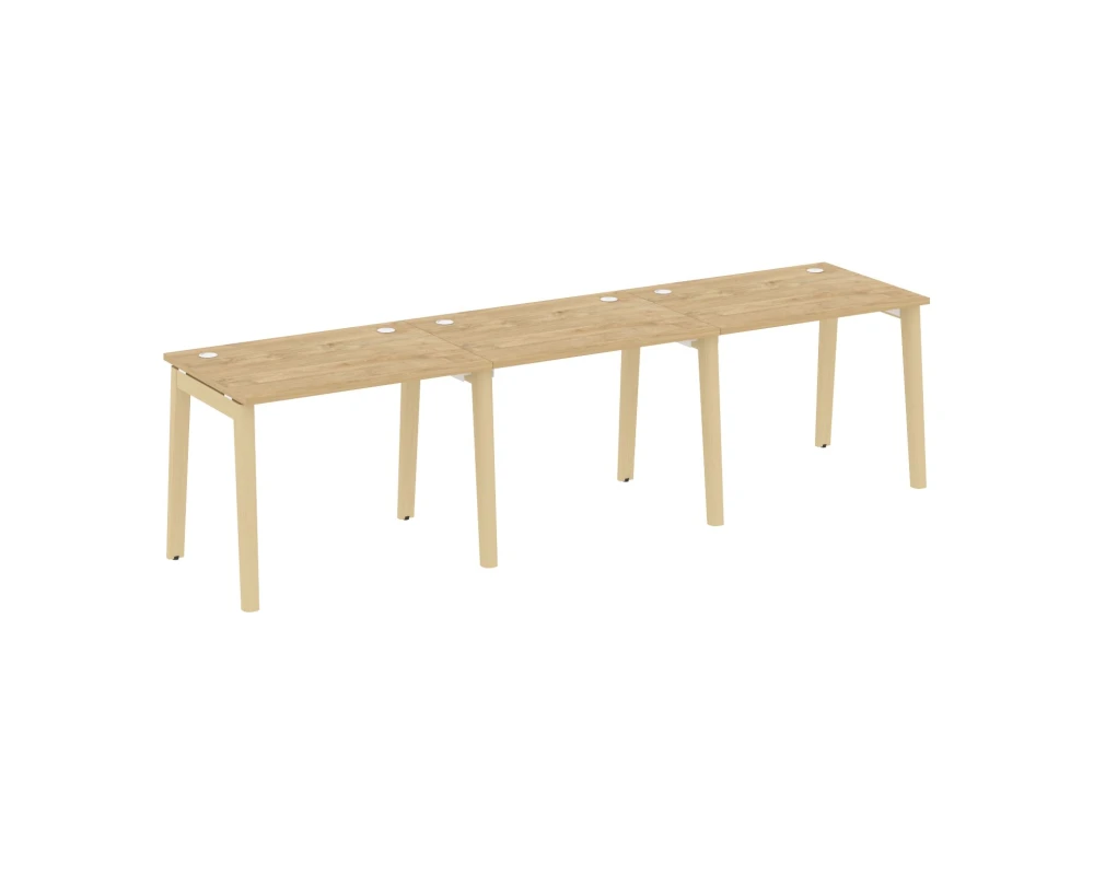 Рабочая станция, опоры - массив дерева 294x72x75 Оникс Вуд / Onix Wood