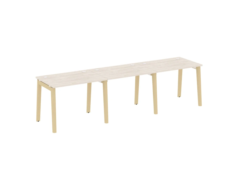 Рабочая станция, опоры - массив дерева 294x72x75 Оникс Вуд / Onix Wood