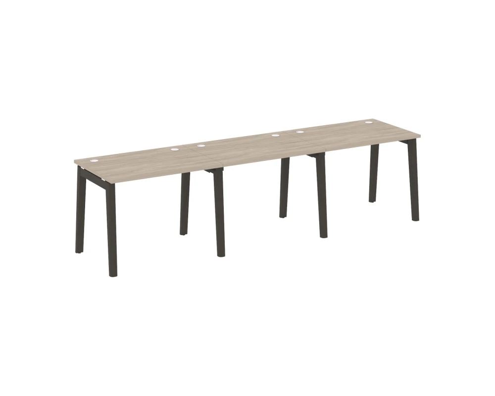 Рабочая станция, опоры - массив дерева 294x72x75 Оникс Вуд / Onix Wood
