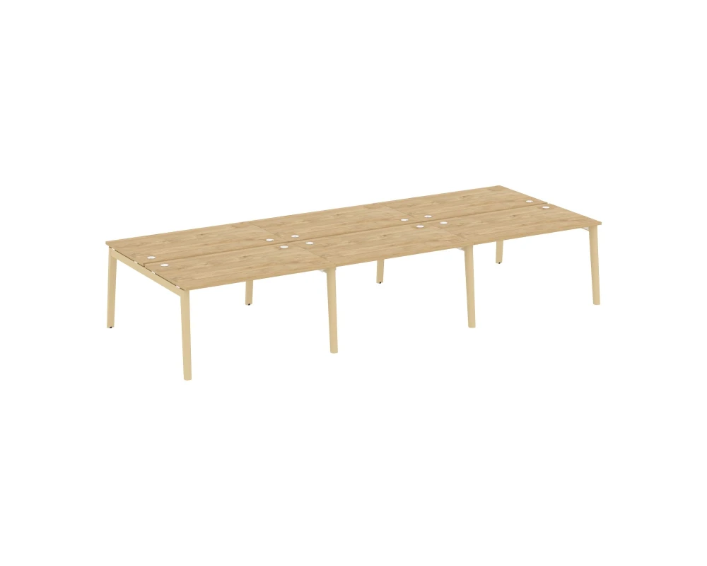 Рабочая станция, опоры - массив дерева 414x163,5x75 Оникс Вуд / Onix Wood