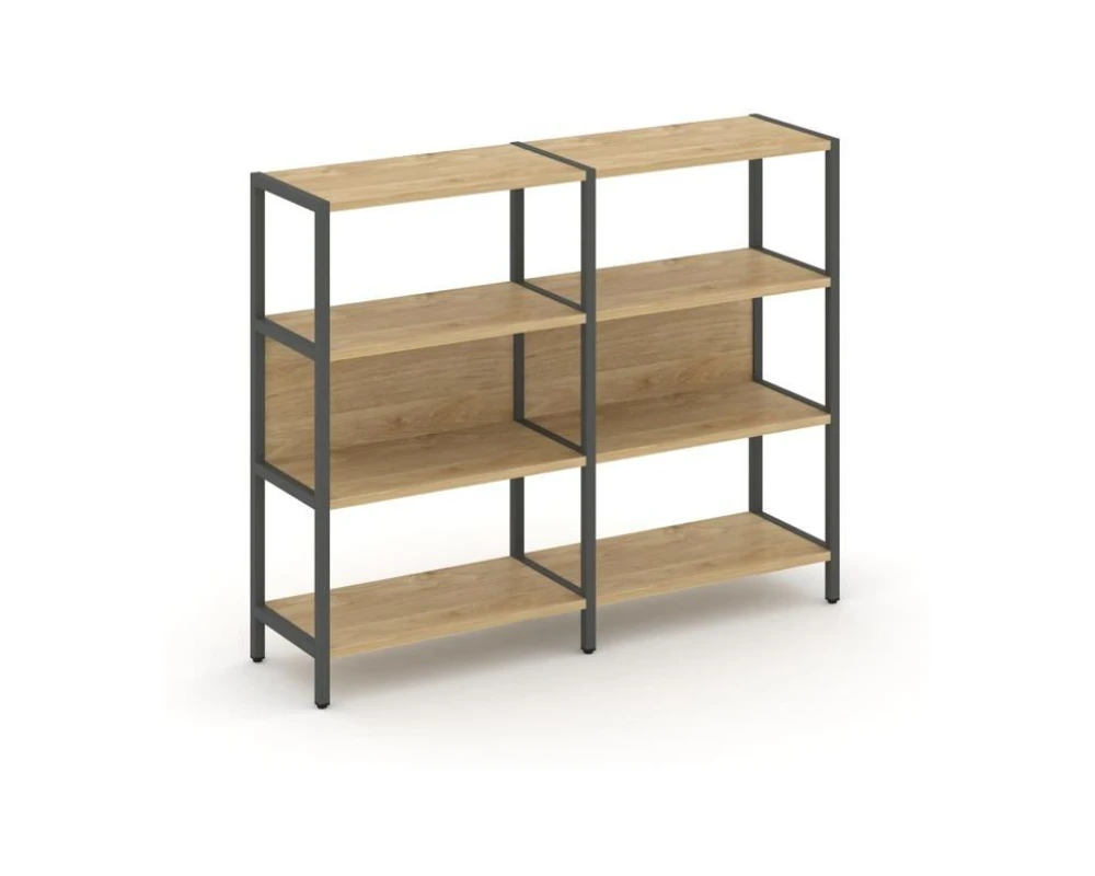 Двухсекционный стеллаж трехярусный Шелф Систем / Shelf System