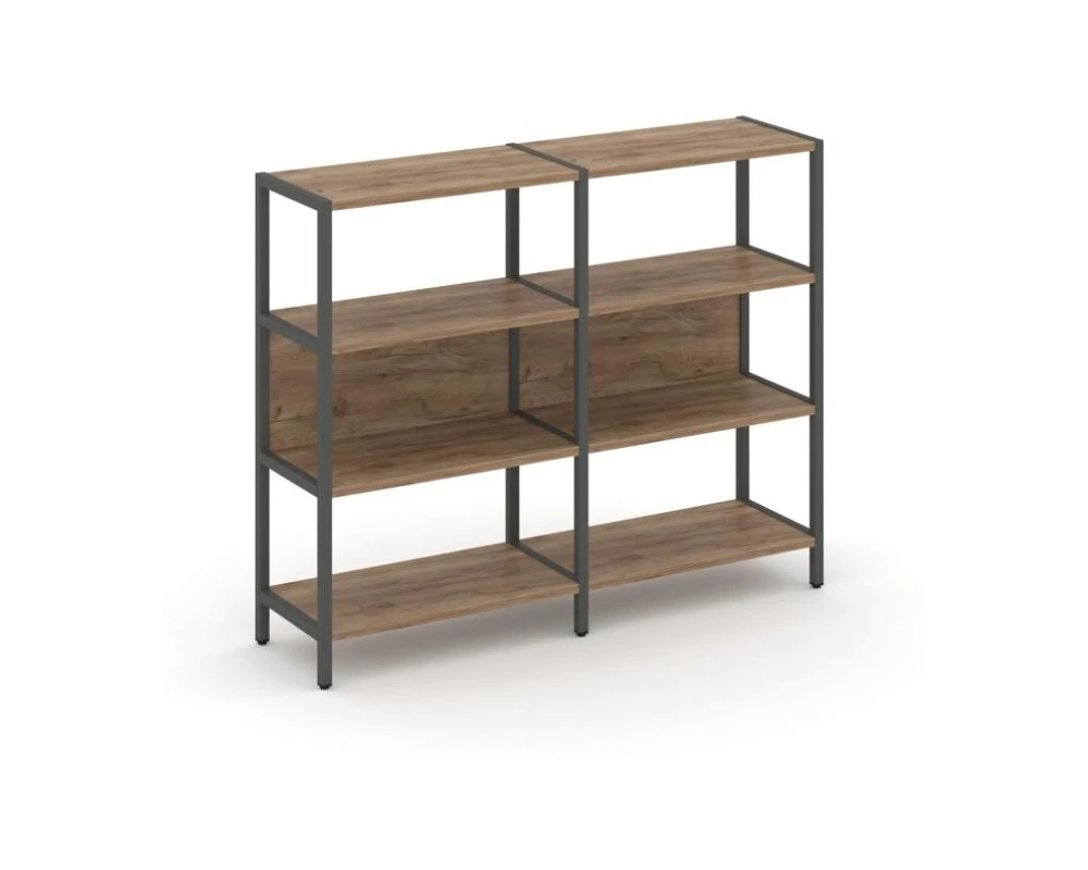 Двухсекционный стеллаж трехярусный Шелф Систем / Shelf System