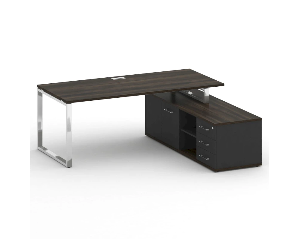 Стол для руководителя с опорной греденцией, правый 200 Шифт / Shift