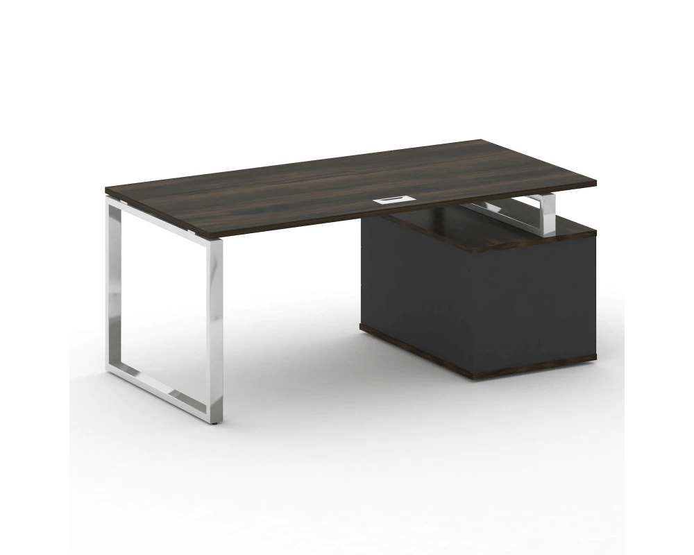 Стол для руководителя с опорной тумбой , левый 180 Шифт / Shift