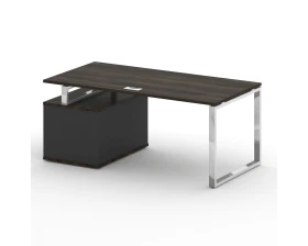 Стол для руководителя с опорной тумбой , правый 180 Шифт / Shift images
