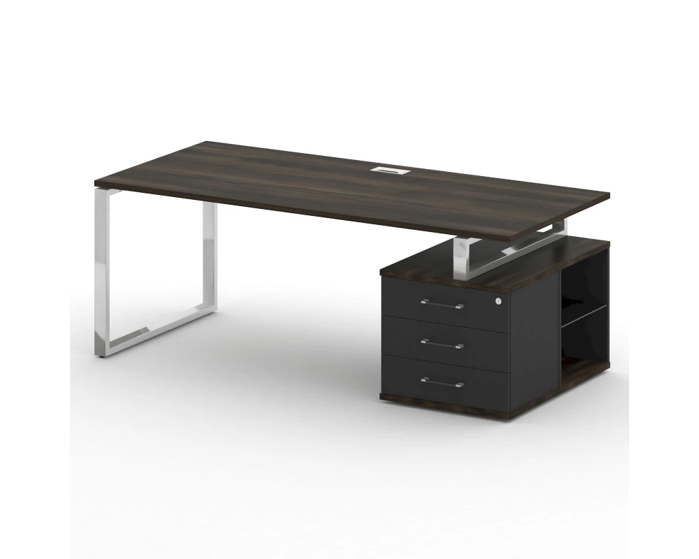 Стол для руководителя с опорной тумбой , правый 200 Шифт / Shift