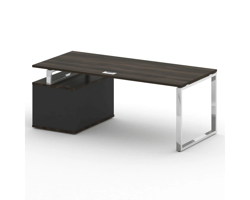 Стол для руководителя с опорной тумбой , правый 200 Шифт / Shift