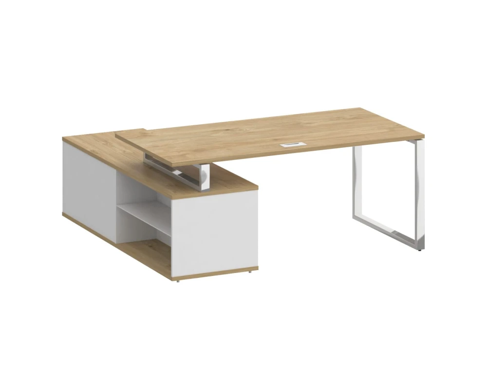 Стол для руководителя с опорной греденцией, правый 180 Шифт / Shift