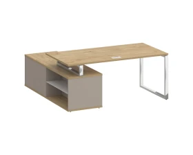 Стол для руководителя с опорной греденцией, правый 180 Шифт / Shift images