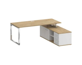 Стол для руководителя с опорной греденцией, правый 200 Шифт / Shift images