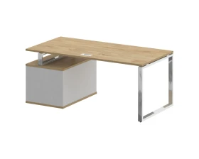 Стол для руководителя с опорной тумбой , правый 180 Шифт / Shift images