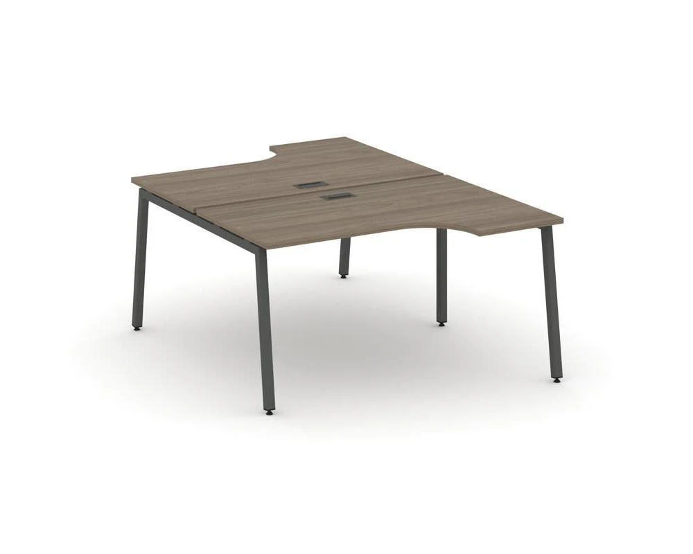 Рабочая станция эргоном. на А-образном каркасе 40 мм 1380х1432/1992х750 Стайл Проджект / Style Project
