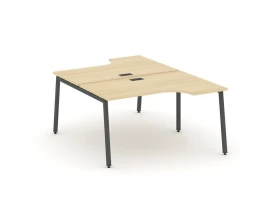 Рабочая станция эргоном. на А-образном каркасе 40 мм 1580х1232/1992х750 Стайл Проджект / Style Project images