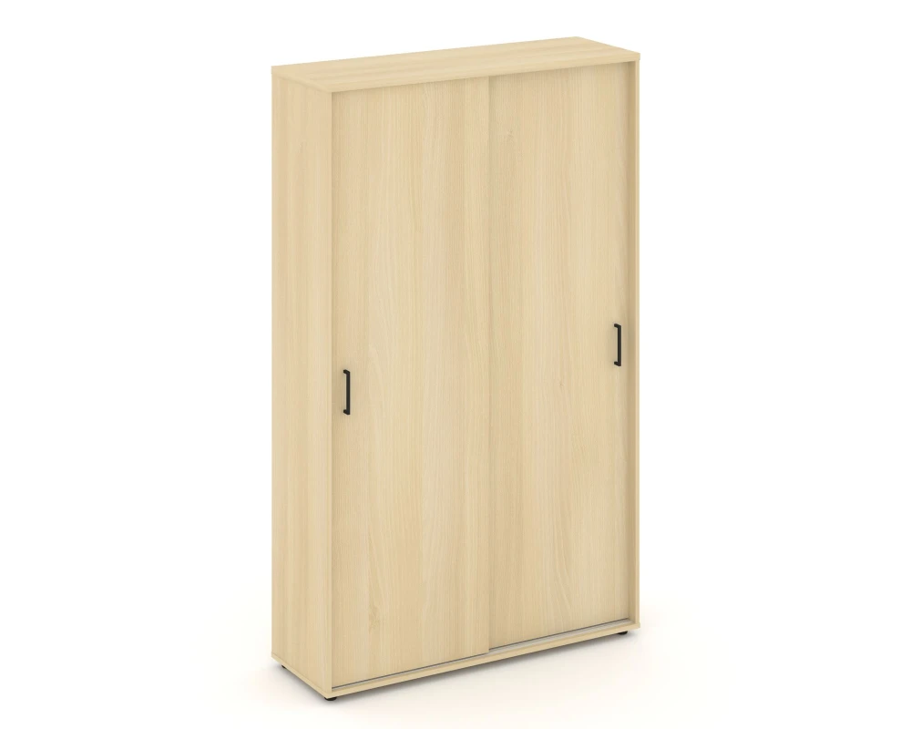 Шкаф-купе для одежды с полками и выдвижной штангой в каждой секции 1200x400x1982 зад. стенка HDF Стайл Проджект / Style Project