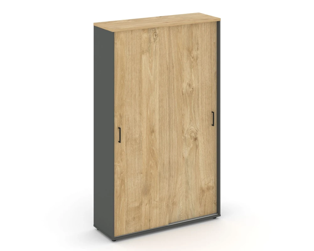 Шкаф-купе комбинир. с полками и выдвижной штангой 1200x400x1982 зад. стенка HDF Стайл Проджект / Style Project