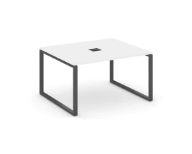 Стол переговорный на О-образном каркасе 60 мм с лючком 1580x1180x750 Стайл Проджект / Style Project images