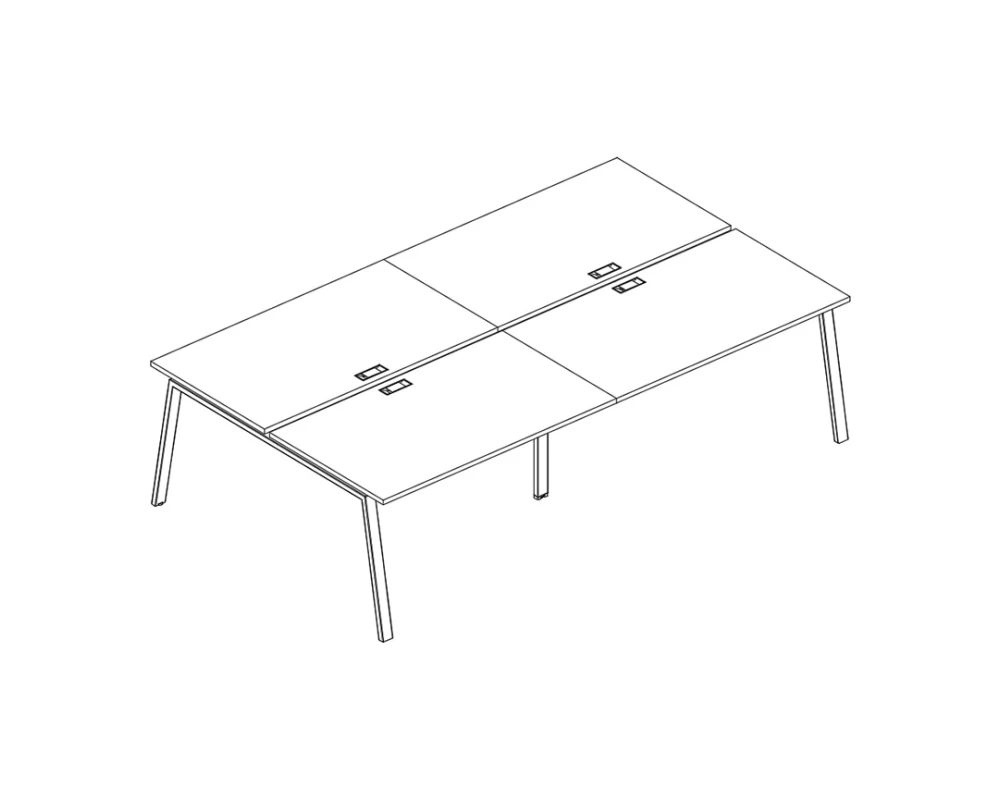 Рабочая станция 4х160 с опорами TRE A4.PRO