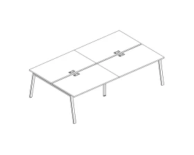 Рабочая станция 4х160 с опорами TRE A4.PRO images