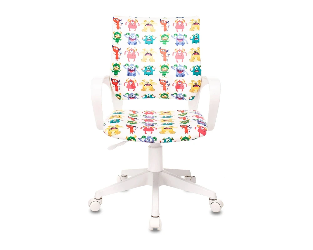 Кресло Бюрократ БЮРОКИДС 1 В / BUROKIDS 1 W Ткань, Белый