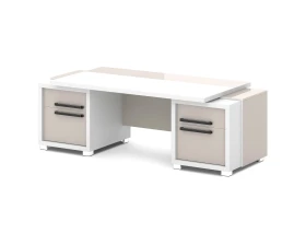 Стол с двумя тумбами 2270х1000х750 Грейс / Grace images