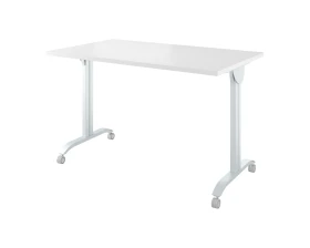 Стол на колёсах с откидной столешницей (1600х700х760) Дублин металл images