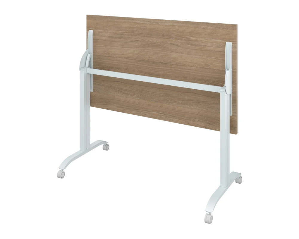 Стол на колёсах с откидной столешницей (1600х700х760) Дублин металл