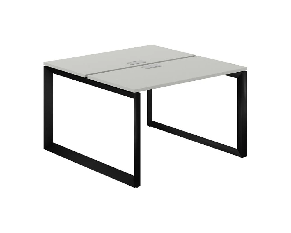 Рабочая станция на О-образном каркасе 1200x1238x750 Призма / Prizma (nd) Серый бархат/Черный