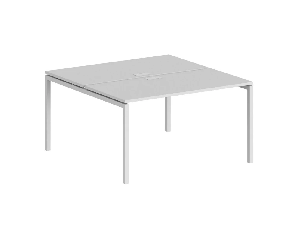 Рабочая станция 1200x1438х750 профиль белый: 40x40 Сигма / Sigma Белый