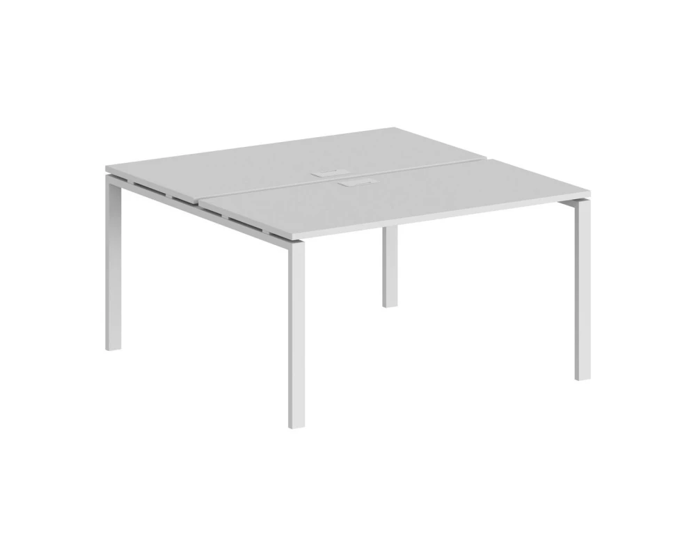 Рабочая станция 1400x1238х750 профиль белый: 60x30 Сигма / Sigma Белый